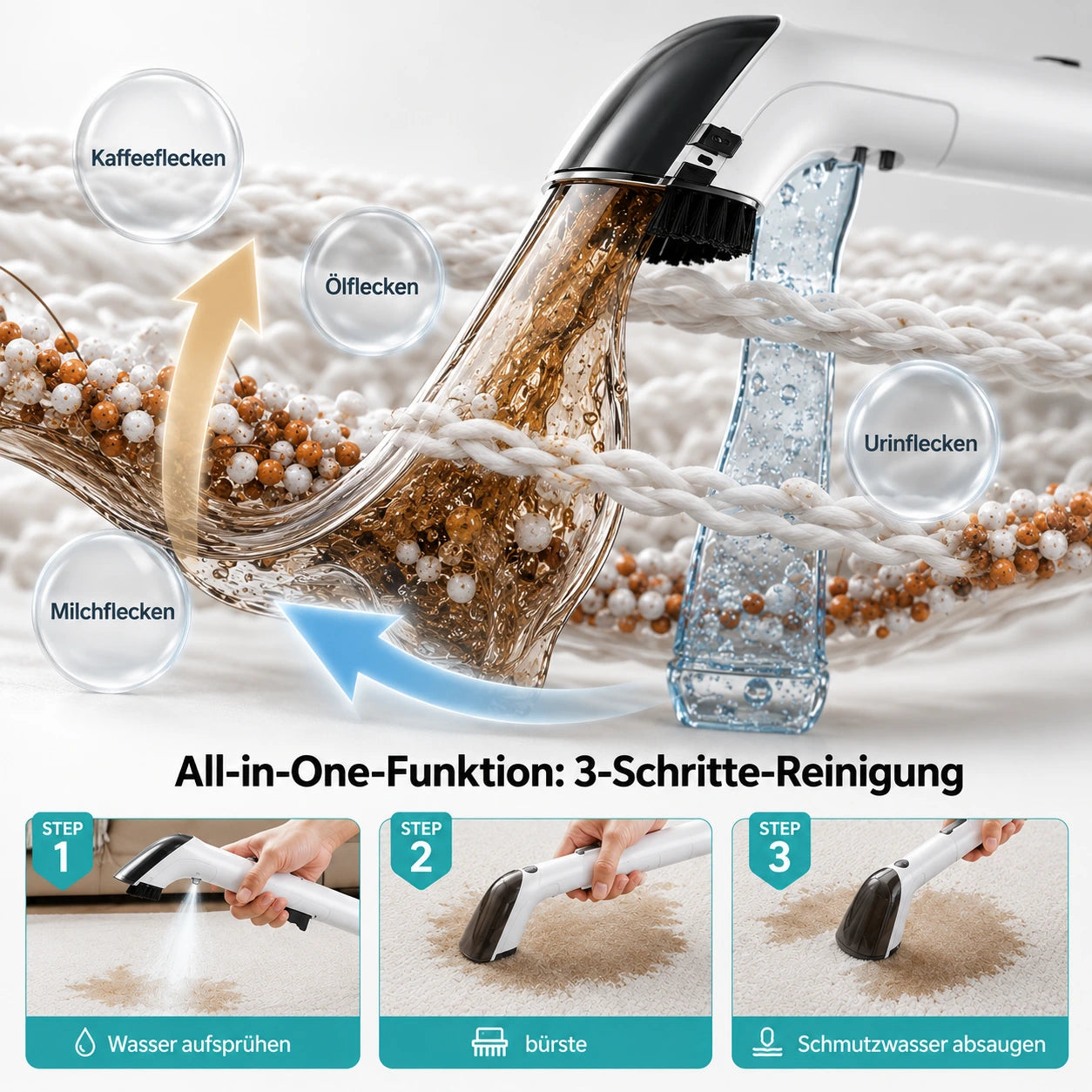CleanDampf®️ Nasssauger 4-in-1